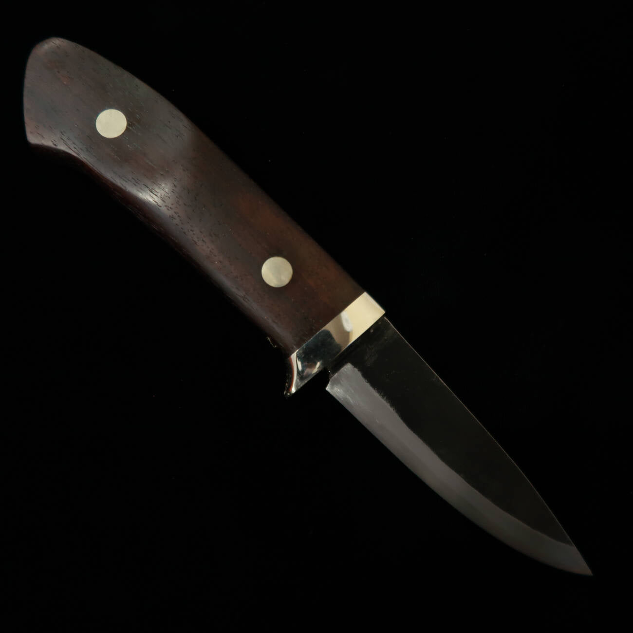 武田刃物TAKEDA　備中手打ち鍛冶 守屋正作 シースナイフ 黒檀