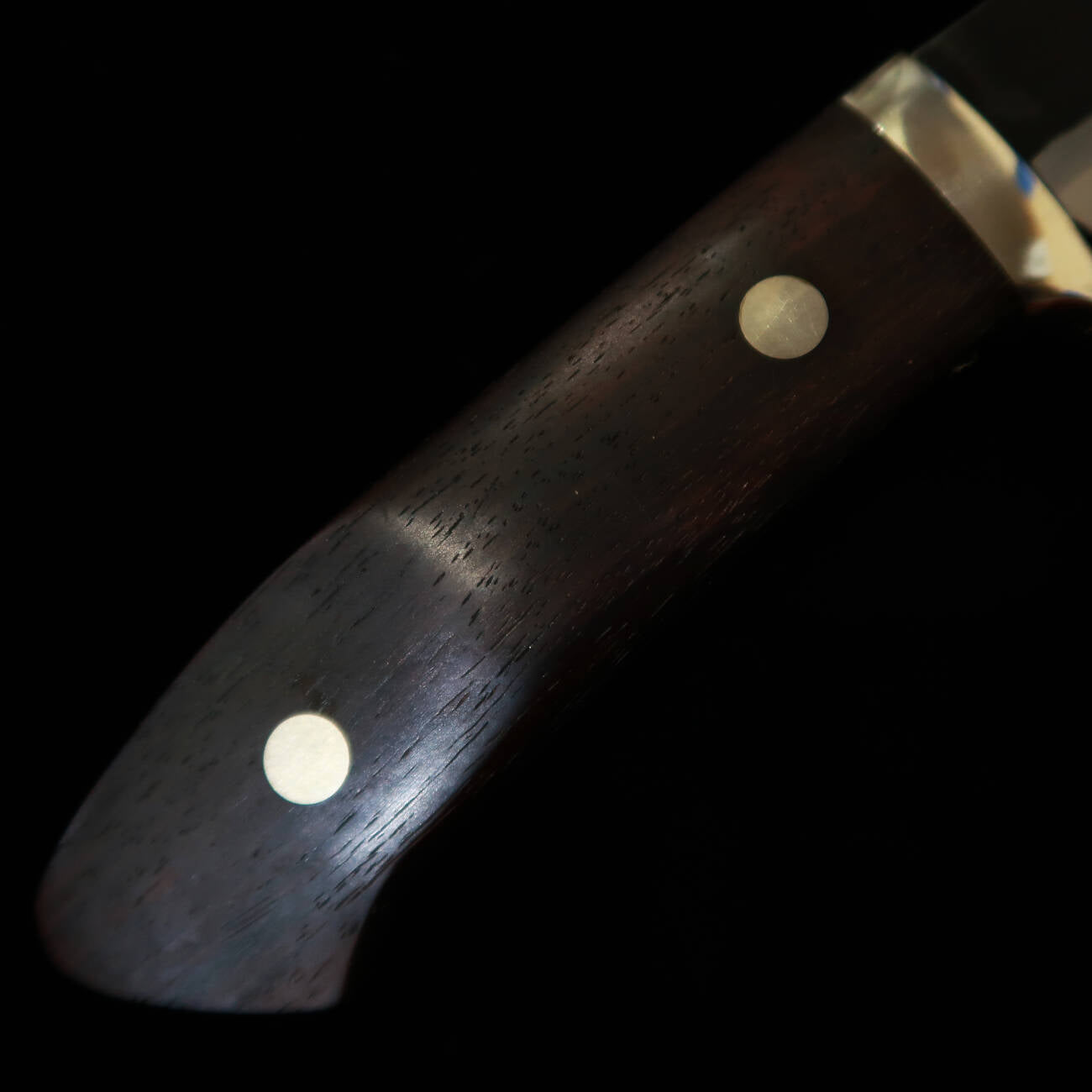 武田刃物TAKEDA　備中手打ち鍛冶 守屋正作 シースナイフ 黒檀