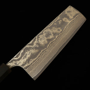 Saji Takeshi SAJI TAKESHI Nakiri VG10 Damasco escurecido Cabo monobloco em ébano (165 mm)