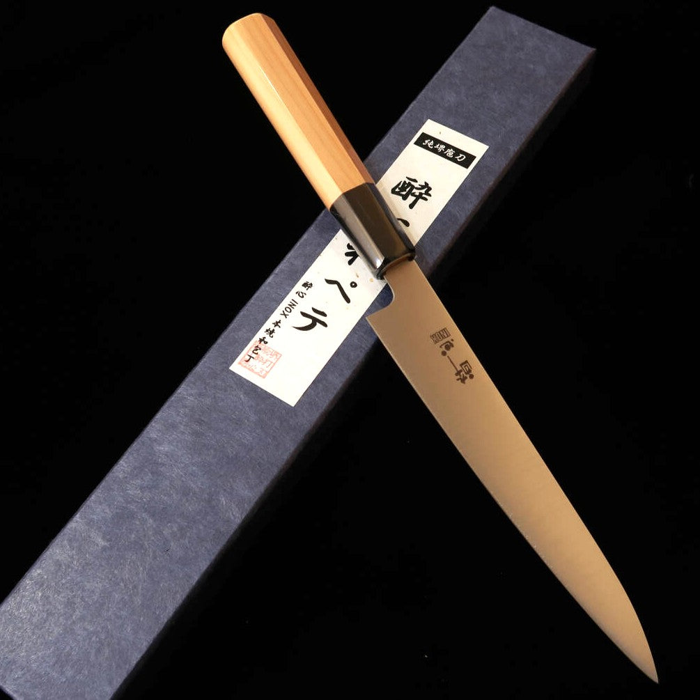 酔心　ペティ　7寸 酔心 SUISHIN 和式ペティ INOX本焼 一位半丸八角柄（180mm） – 三浦