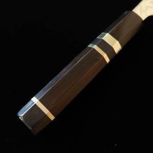 Miura Santoku SLD Nickel Damascus Polished Ebony Silver-Wrapped Handle (165mm)