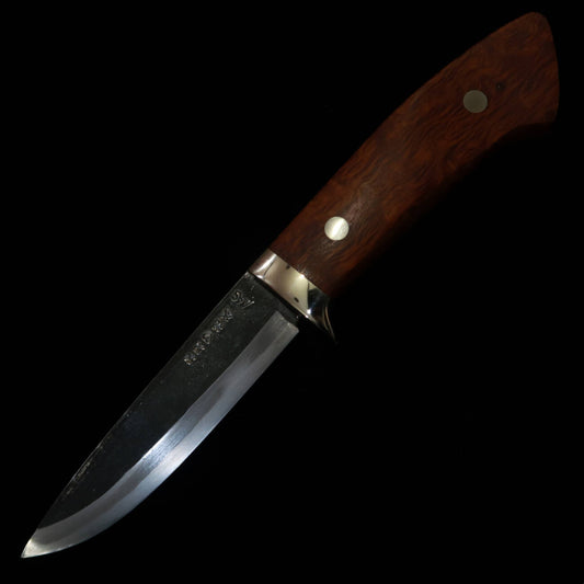 武田刃物TAKEDA　備中手打ち鍛冶 守屋正作 シースナイフ レースウッドB