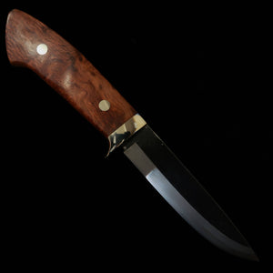 武田刃物TAKEDA　備中手打ち鍛冶 守屋正作 シースナイフ レースウッドB