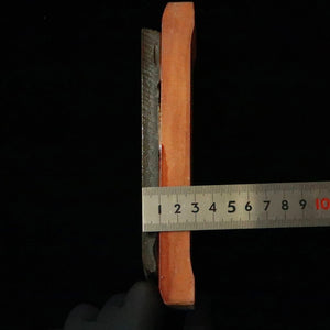 天然砥石　菖蒲谷砥石　サン型　台付き　38×150×13mm