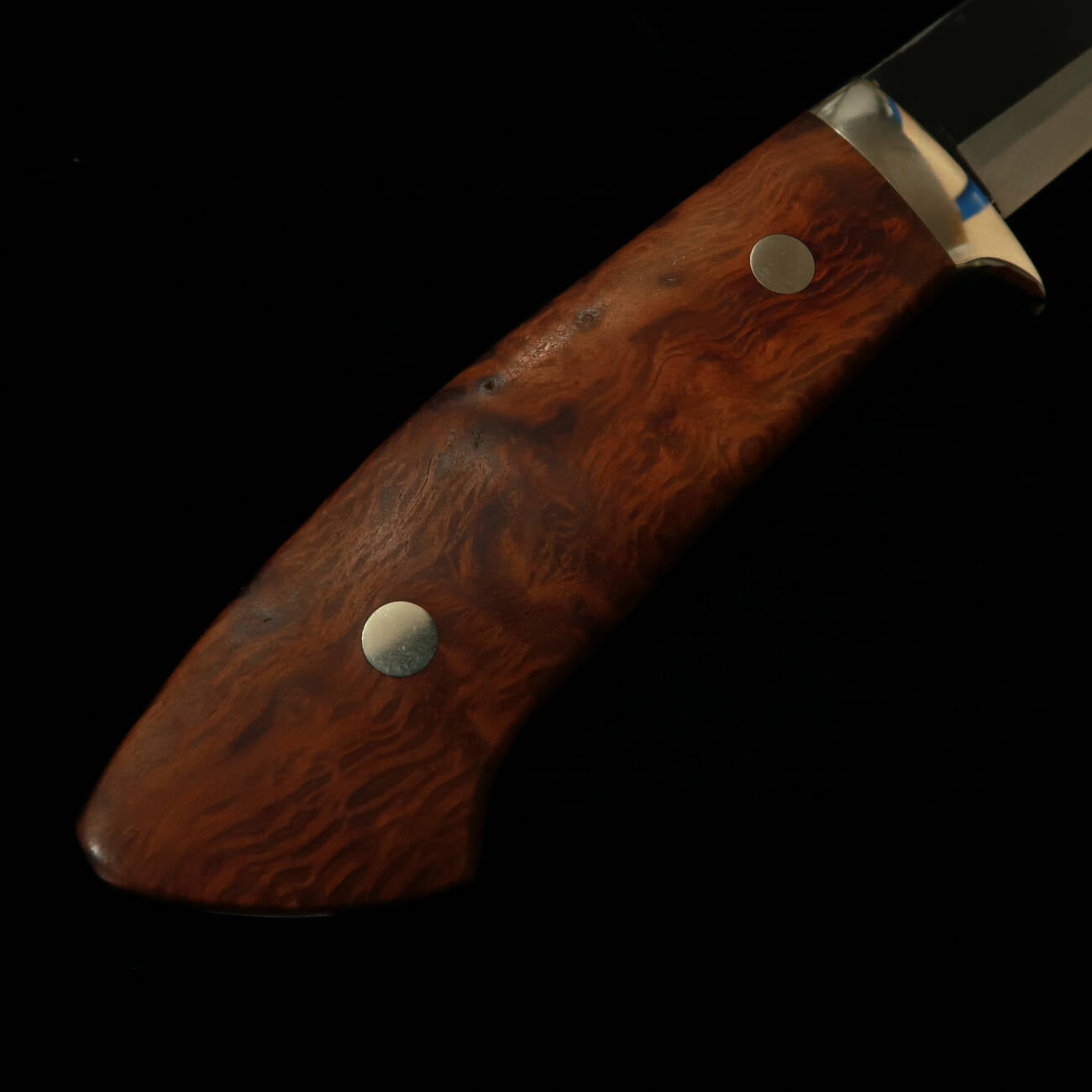 武田刃物TAKEDA　備中手打ち鍛冶 守屋正作 シースナイフ レースウッドB