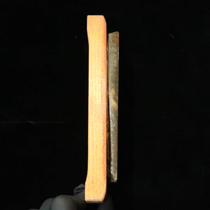 天然砥石　菖蒲谷砥石　サン型　台付き　38×150×13mm