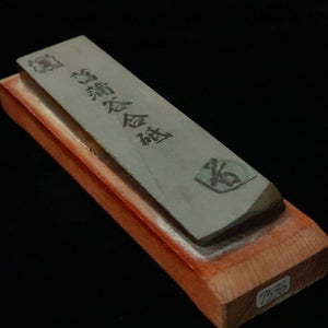 天然砥石　菖蒲谷砥石　サン型　台付き　38×150×13mm