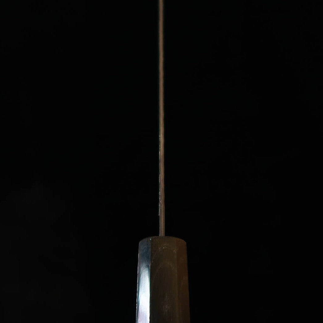 三浦 MIURA 三徳 VG10 黒染 槌目ダマスカス ウェンジ八角柄（180mm）