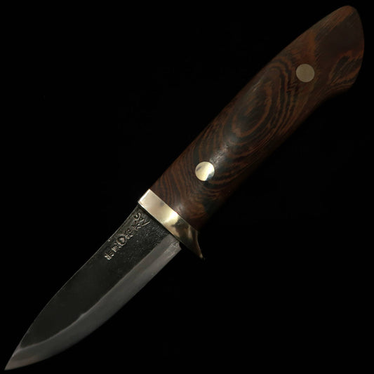 武田刃物TAKEDA　備中手打ち鍛冶 守屋正作 シースナイフ ムラサキタガヤサン