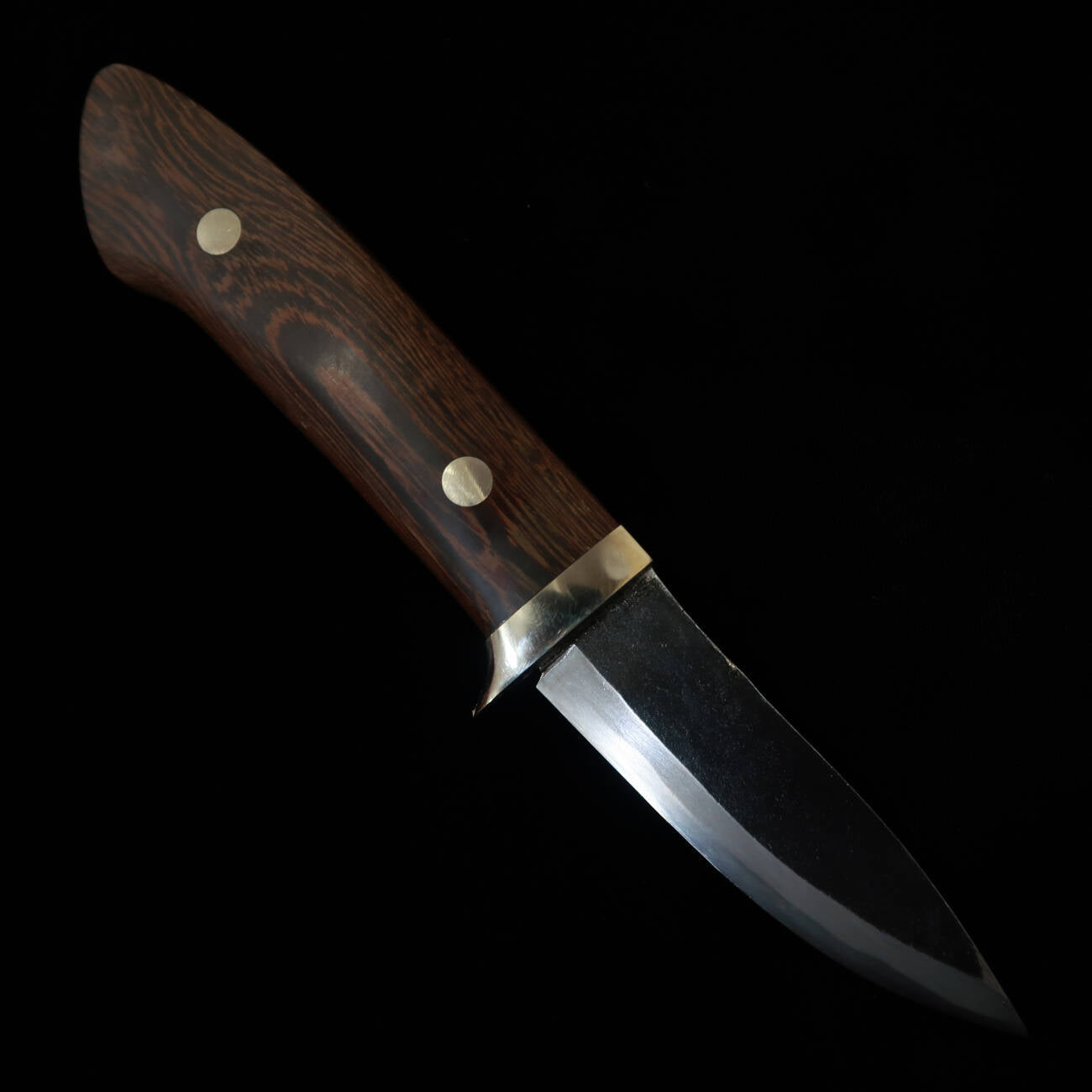 Takeda Hamono TAKEDA Forgeron de Bitchu, œuvre de Moriyama Masasaku, couteau fixe, bois violet Tagayasan