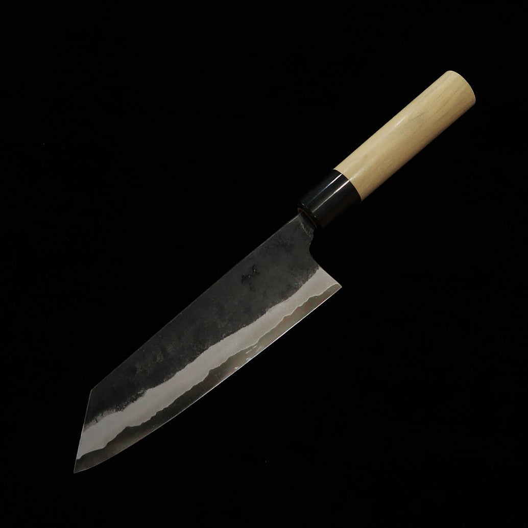 三浦 MIURA by Shindo　文化　青紙二号　黒打ち　朴水牛栗型柄（165mm）