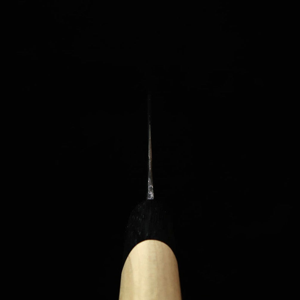 Miura MIURA by Shindo Bunka Aogami No.2, finition noire, manche en magnolia/buffle forme marron (165 mm)