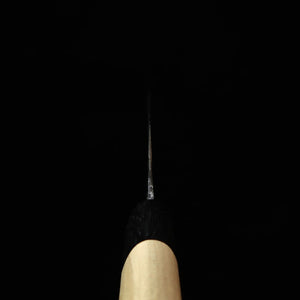 三浦 MIURA by Shindo　文化　青紙二号　黒打ち　朴水牛栗型柄（165mm）