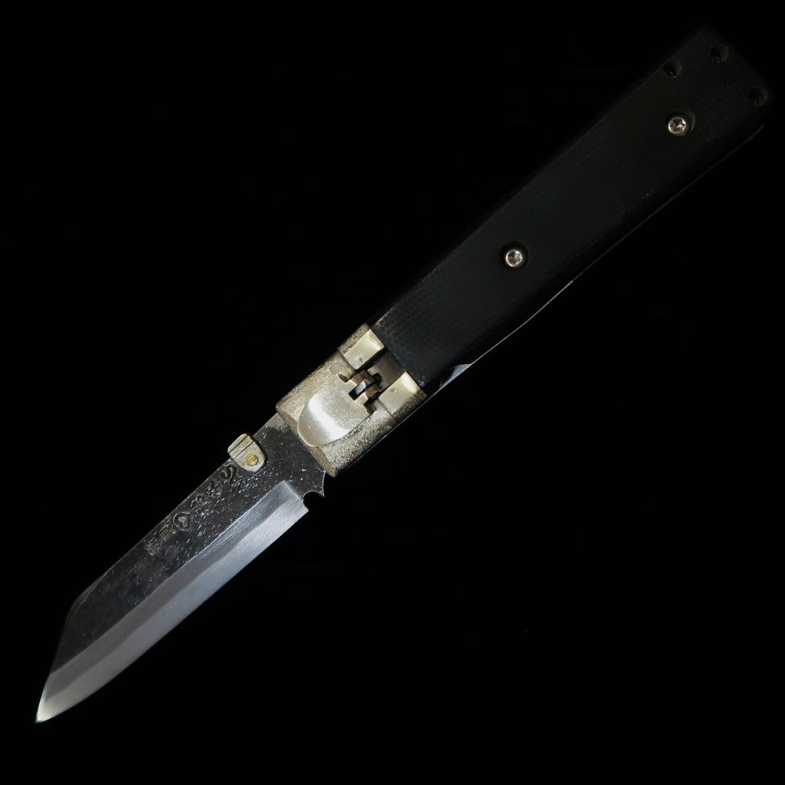 武田刃物TAKEDA　備中手打ち鍛冶 稲垣文雄作 スペシャルロックフォルダーナイフ リネンマイカルタ