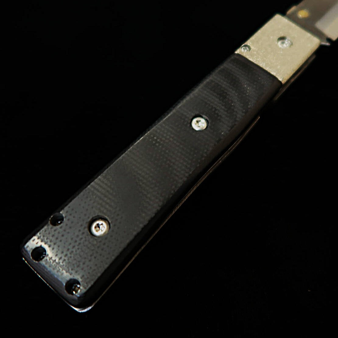 武田刃物TAKEDA　備中手打ち鍛冶 稲垣文雄作 スペシャルロックフォルダーナイフ リネンマイカルタ