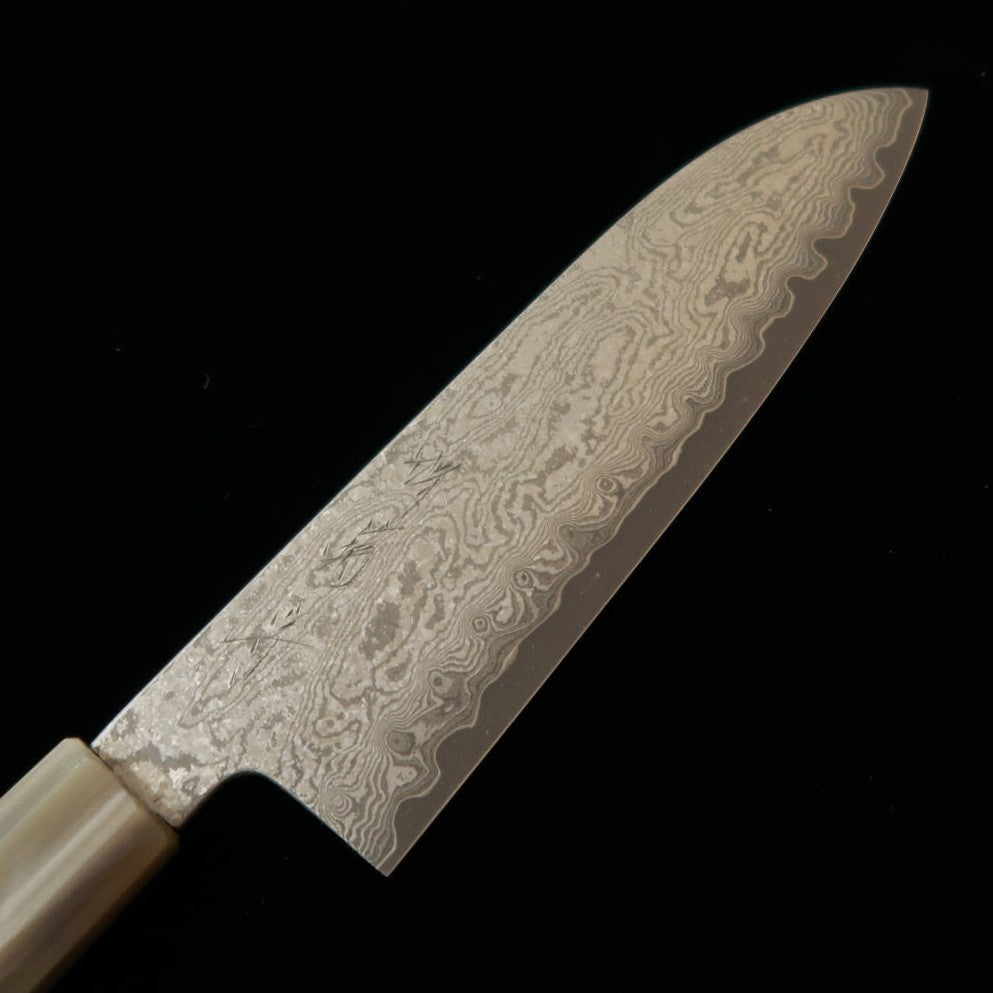 堺菊守 SAKAI KIKUMORI 星雲シリーズ 三徳 VG10 黒檀白水牛柄  (180mm)