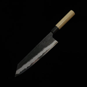 三浦 MIURA by Shindo 切付牛刀 青紙二号 黒打ち 水牛朴柄（210mm）