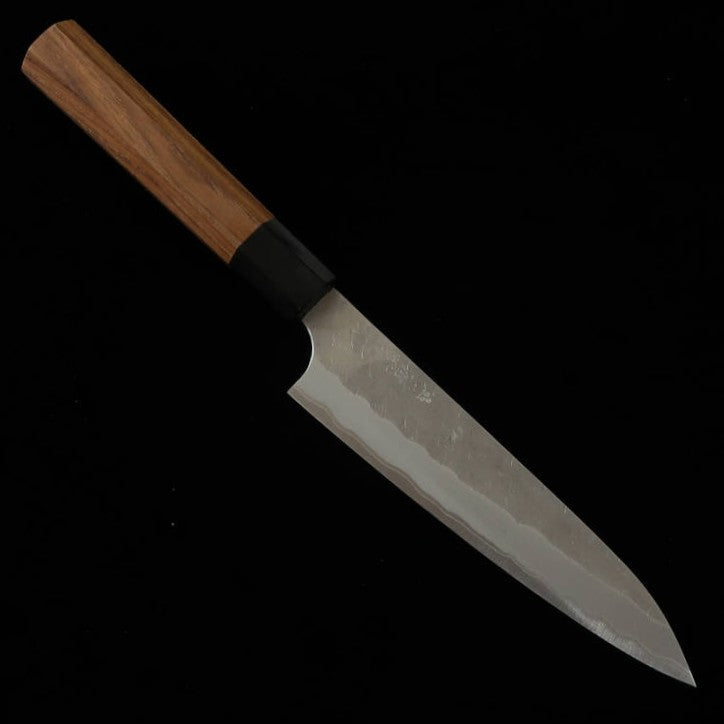 Petty NIGARA Aogami Super steel Hammered Teak Handle (120/150mm)