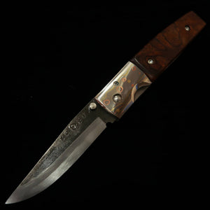Takeda Cutlery - Hand-Forged Ironwood Liner Lock Folder Knife by Fumio Inagaki, Bitchu Province
