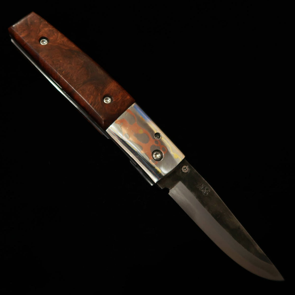 Takeda Cutlery - Hand-Forged Ironwood Liner Lock Folder Knife by Fumio Inagaki, Bitchu Province