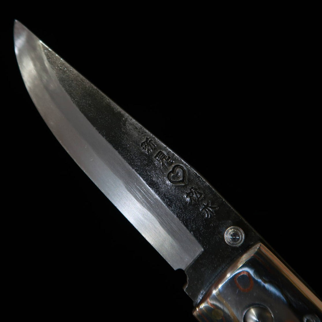 武田刃物TAKEDA　備中手打ち鍛冶 稲垣文雄作 ライナーロックフォルダーナイフ アイアンウッド