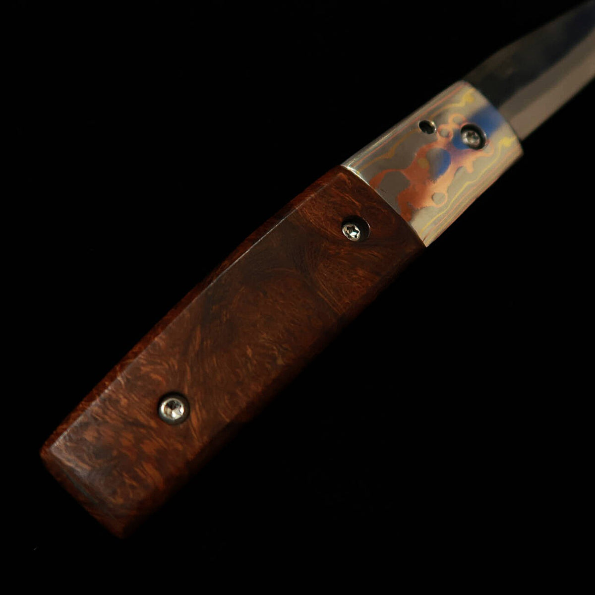 Takeda Cutlery - Hand-Forged Ironwood Liner Lock Folder Knife by Fumio Inagaki, Bitchu Province