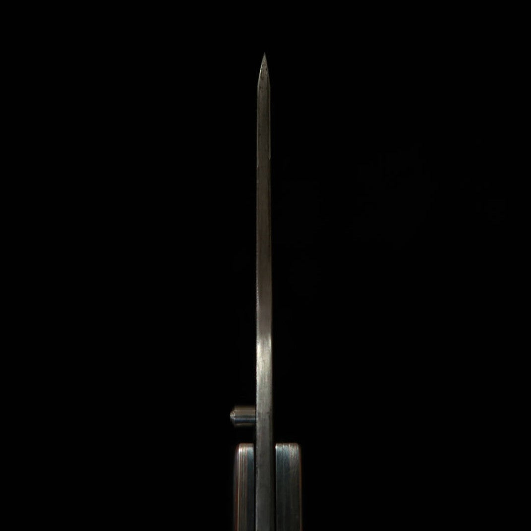 武田刃物TAKEDA　備中手打ち鍛冶 稲垣文雄作 ライナーロックフォルダーナイフ アイアンウッド