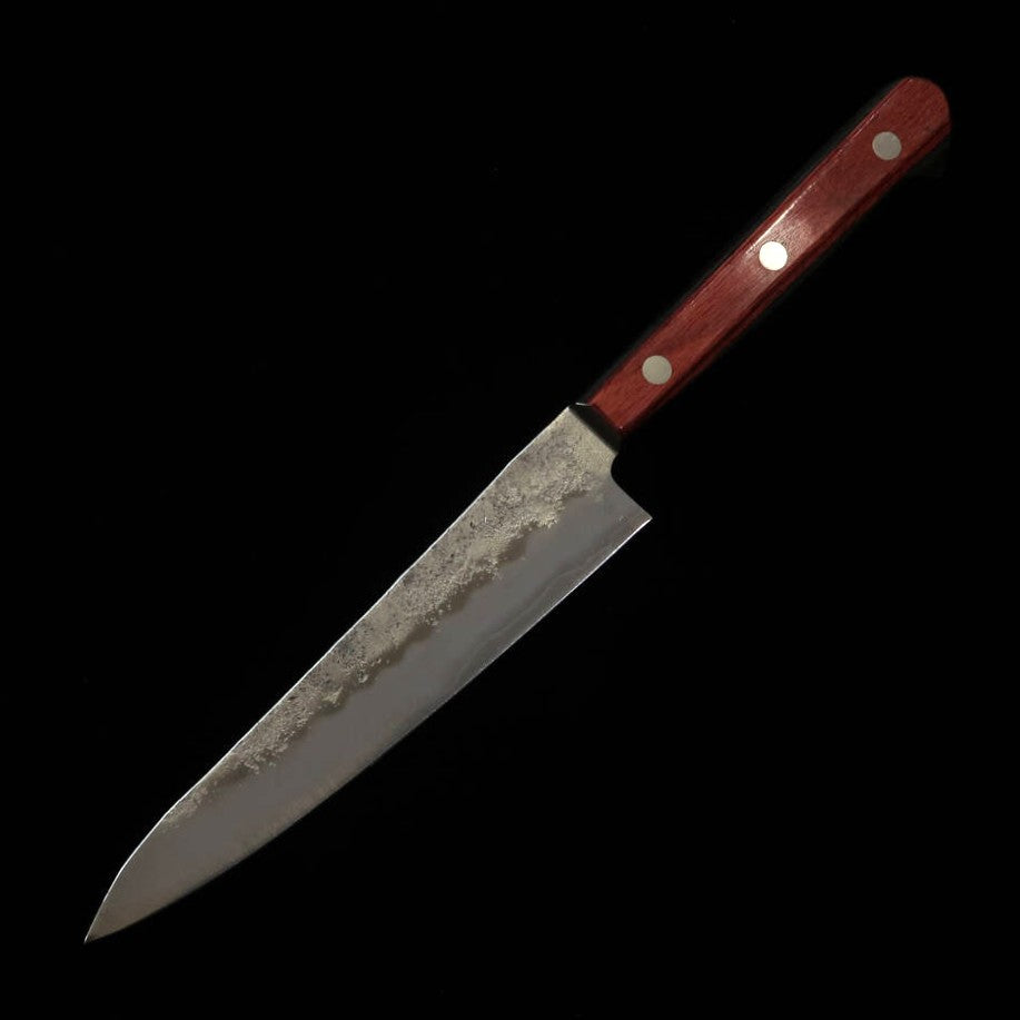 三浦 MIURA ペティ 銀紙三号 梨地 レッドハンドル (135mm)