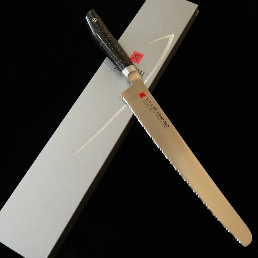 Sumikama Kasumi VG10 PRO Faca de Pão Cabo de Mármore Sintético No.56025 (250 mm)