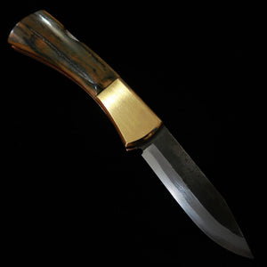 Takeda Cutlery, Bitchu Hand-Forged by Fumio Inagaki, Backlock Folder Knife, Mammoth