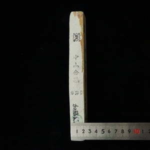 Pedra de amolar natural Nakayama awasedo, mizu-asagi, tipo sun, 36×213×24 mm