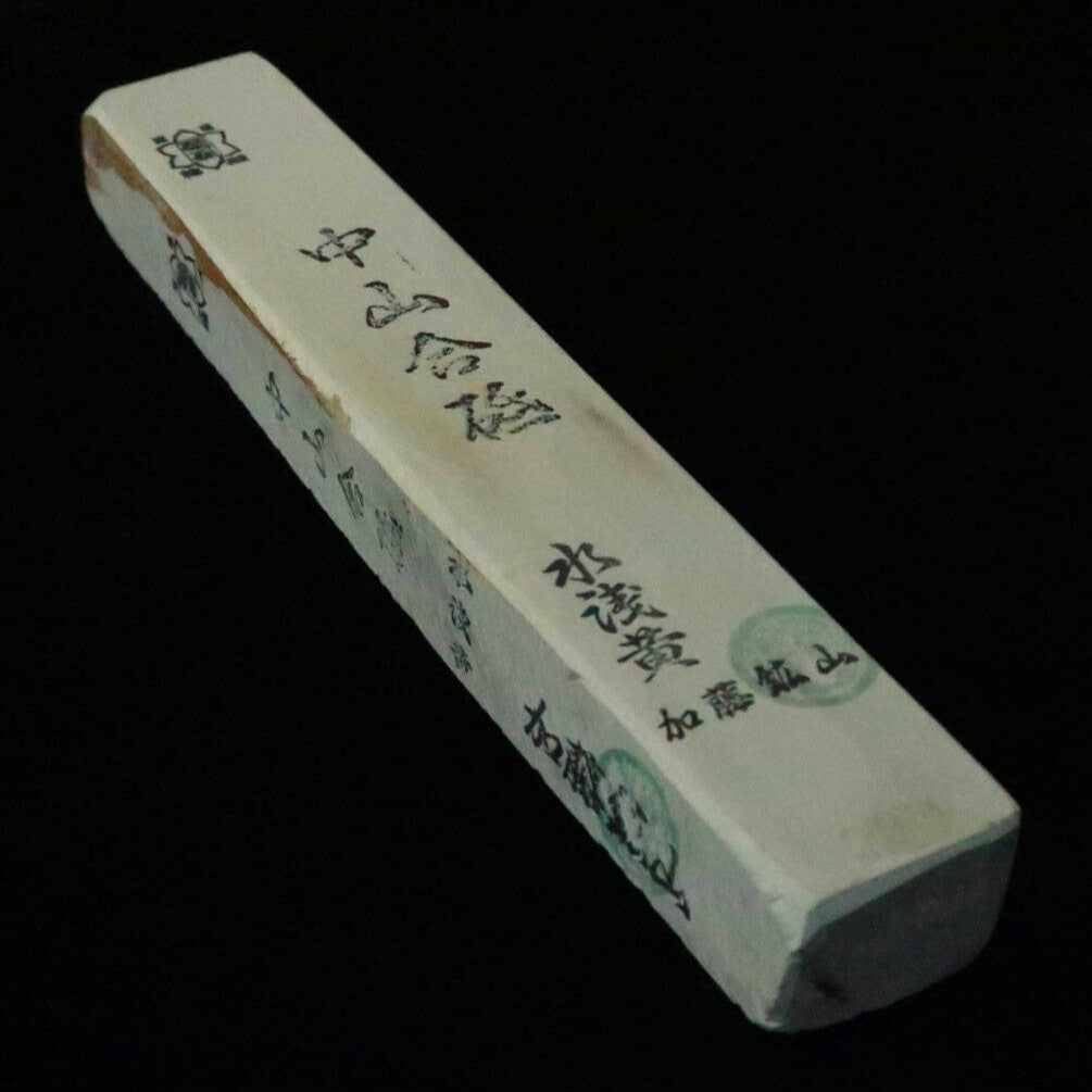 天然砥石　中山合砥　水浅黄　サン型　36×213×24mm