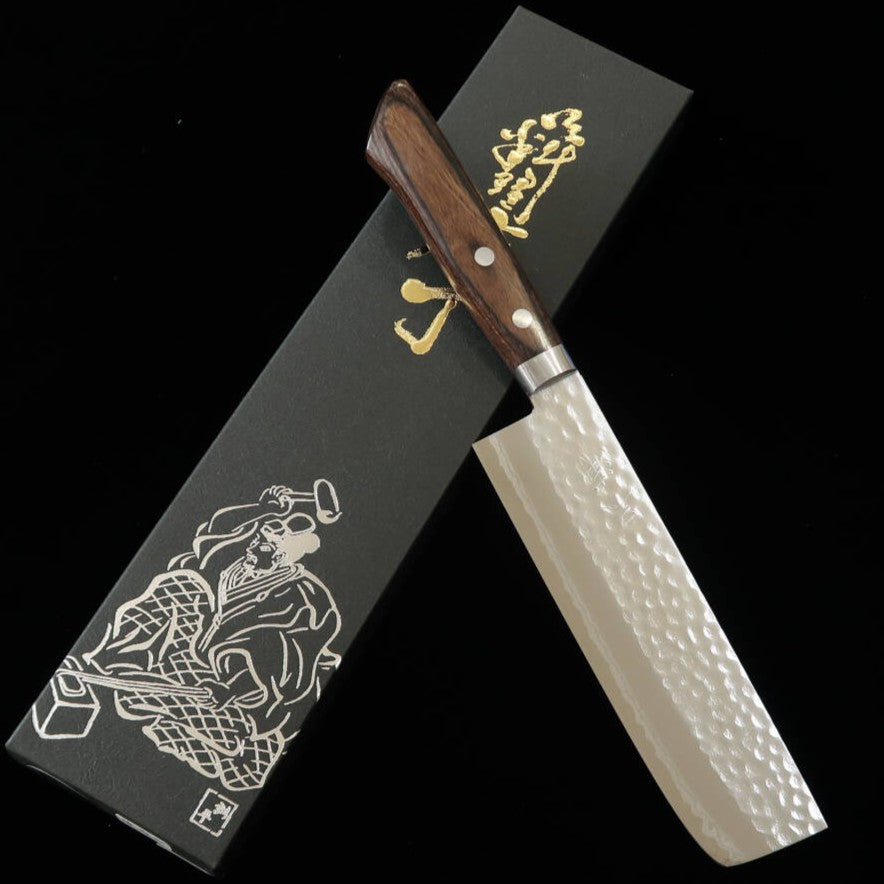 Miura MIURA Kakuryu Nakiri VG10 Damasco com cabo de freixo marrom (170mm)