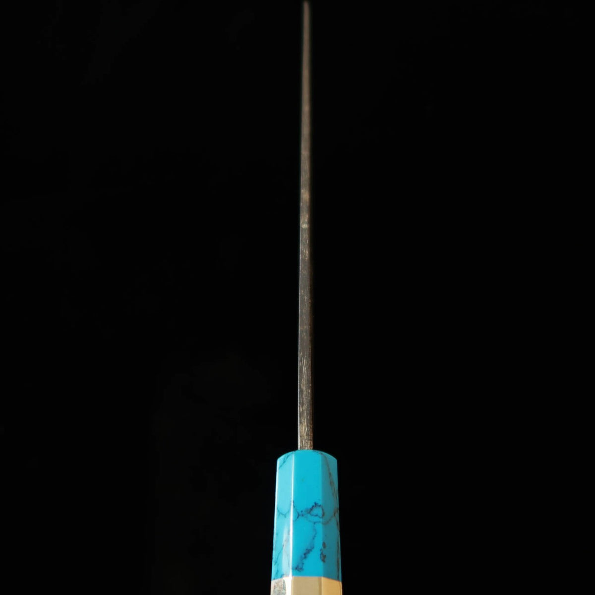 三浦頂MIURA Itadaki 田中義一 切付柳刃 白紙二号 黒打ち ターコイズハンドル（270mm）