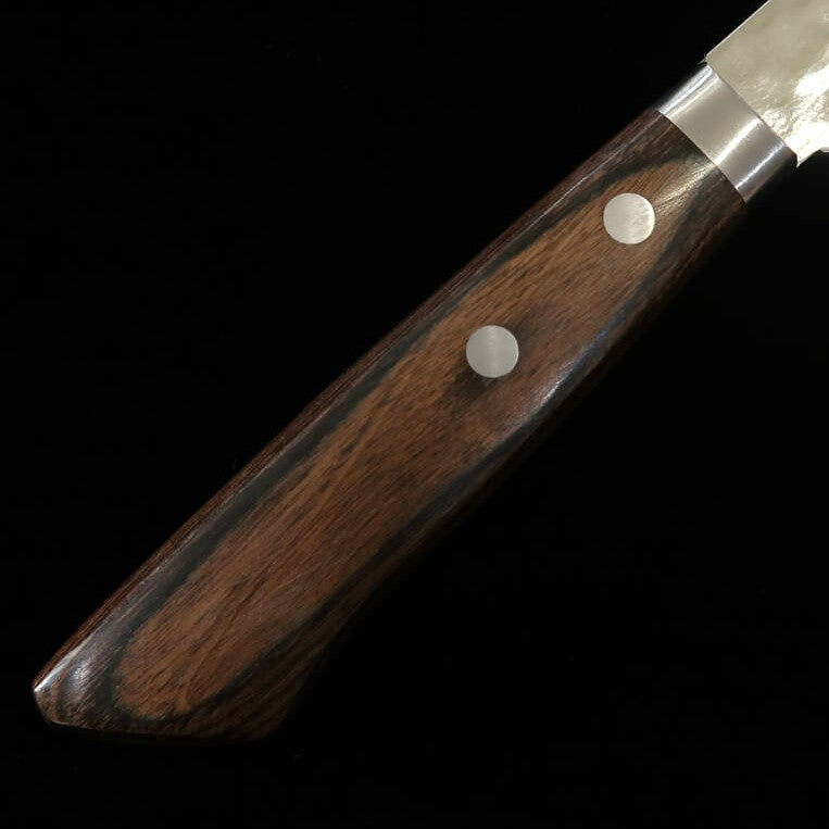 MIURA Miura Kokuryu nakiri VG10 Damasco mango de fresno marrón (170 mm)