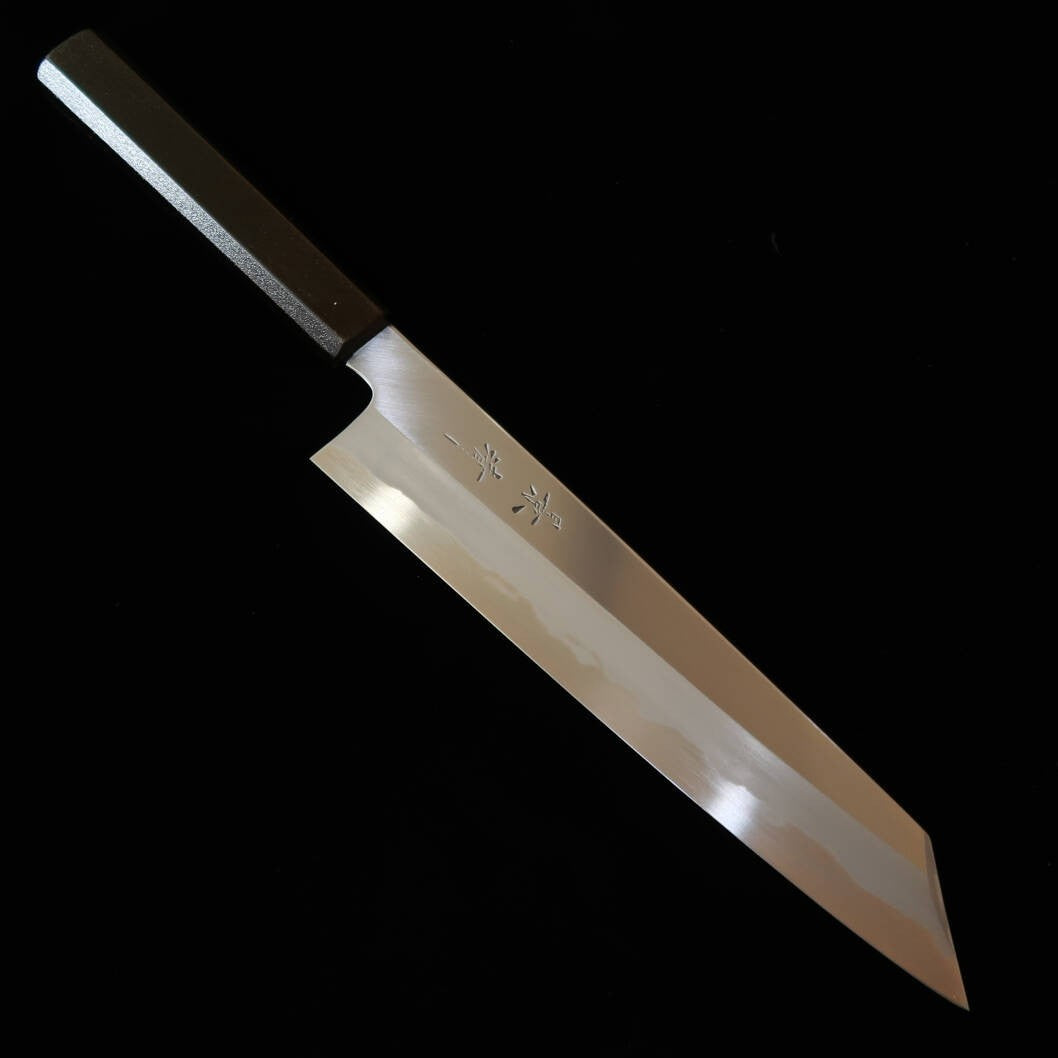 景清 KAGEKIYO 白紙二号 和切付 漆八角柄 (240mm)