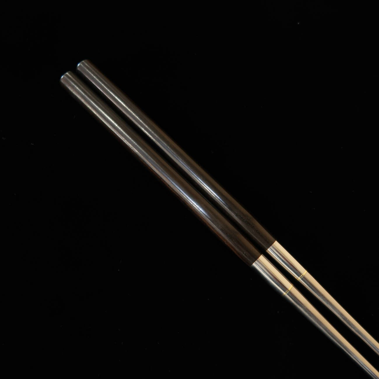 AMENOMA 純チタン 天ぷら用箸 黒檀柄 (240mm)