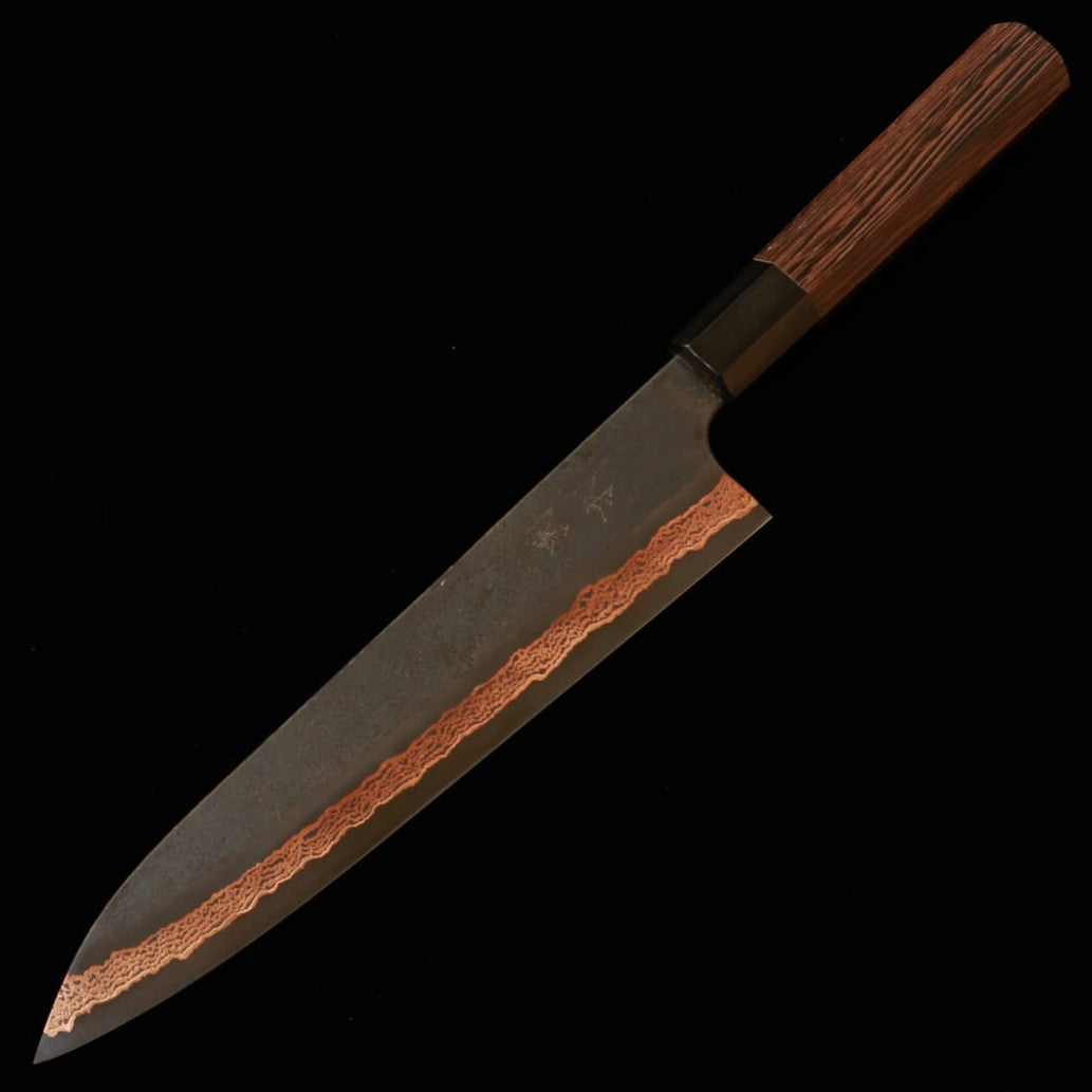 Shoshin Yorokobi SLD Forjado a Negro Gyuto Cabo de Wenge (240mm)
