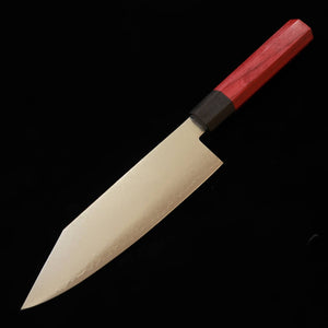 V.ROAD  濃州正恒作 Nosyu Masatsune 切付 VG10 全面ダマスカス 積層強化合板柄 赤×黒（180mm）