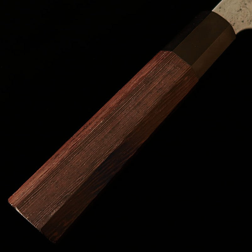 HATSUKOKORO Ryūsui Acier bleu n°2 Nashiji Damas Gyuto Manche en wengé (240mm)