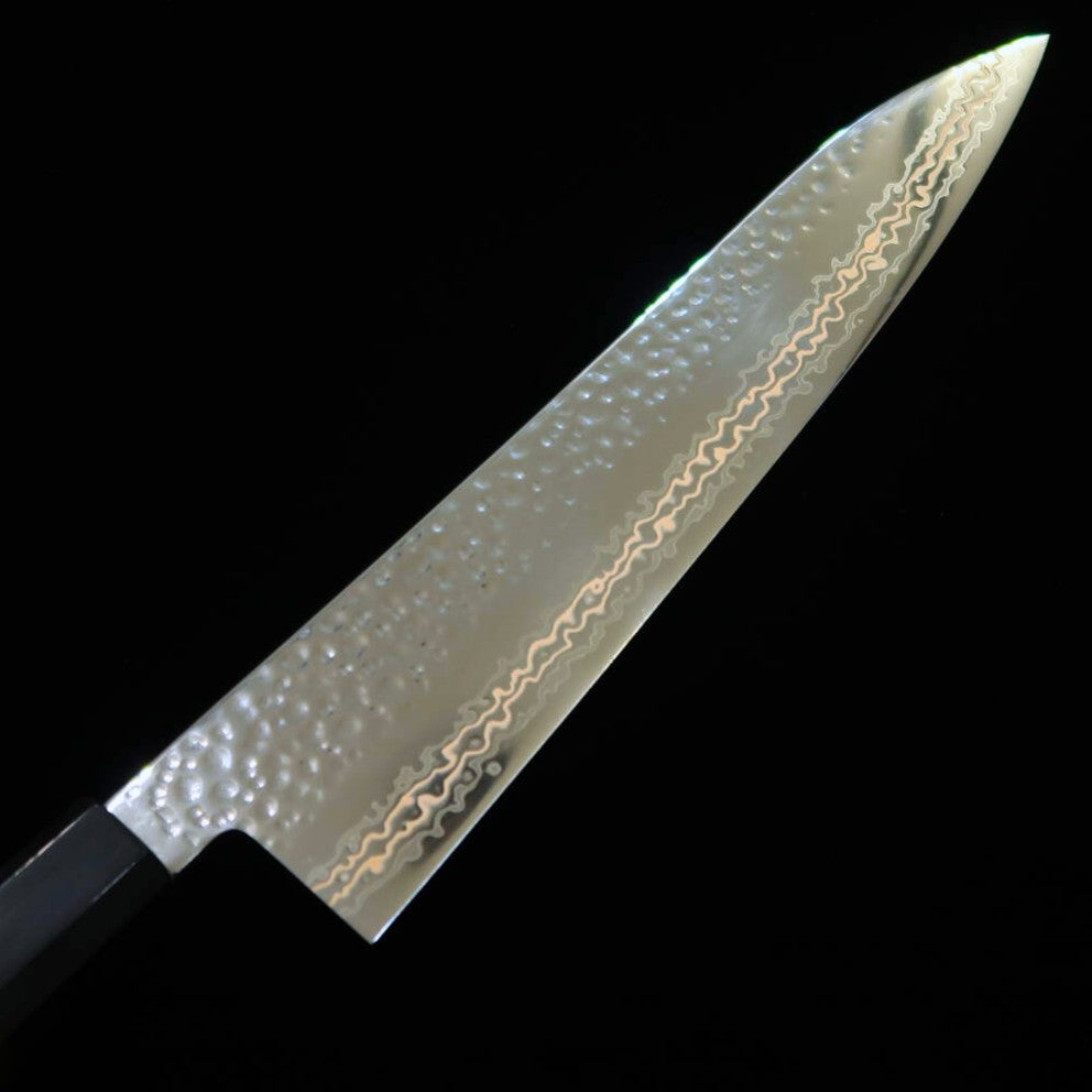 三浦MIURA 牛刀 SLD ニッケルダマスカス 鎚目 ウェンジ八角柄（210mm）