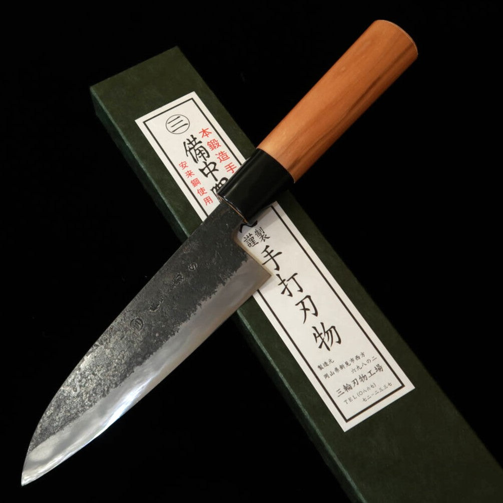 MIWAHAMONO Miwa Hamono faca Sabaki, Aogami nº1 inox laminado, cabo em cerejeira (150 mm)