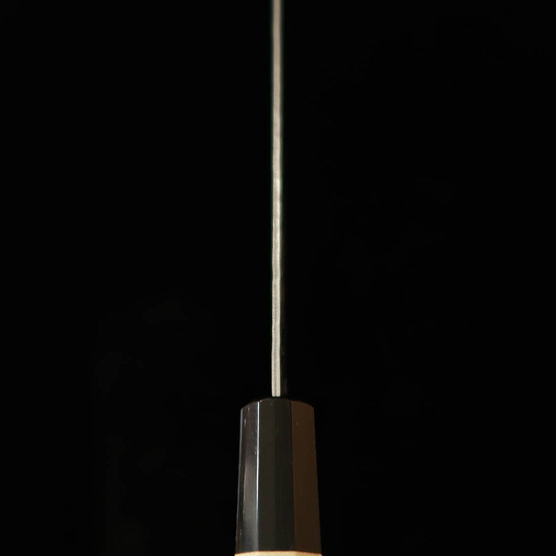 三浦 MIURA ペティ AUS10 マットダマスカス 槌目 朴水牛八角柄 （150mm）