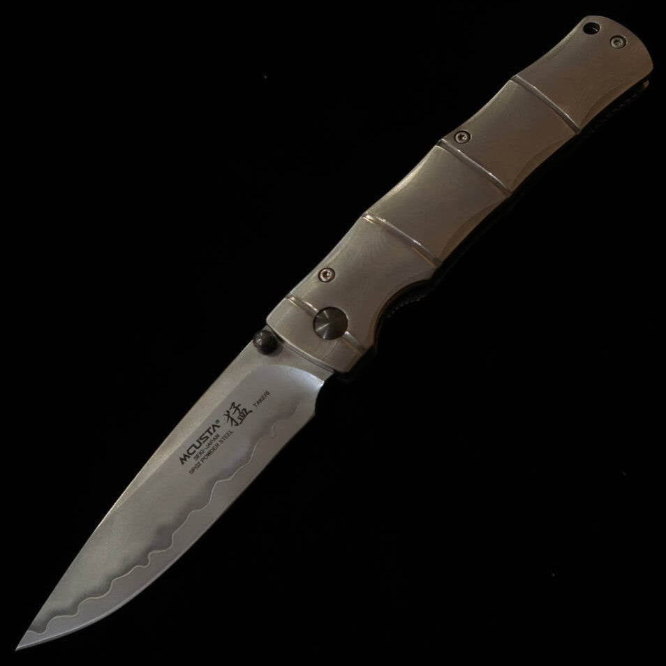 MCUSTA Shinra Maxima Series SPG2 Knife, MC-0202G, Damascus Handle (92mm)