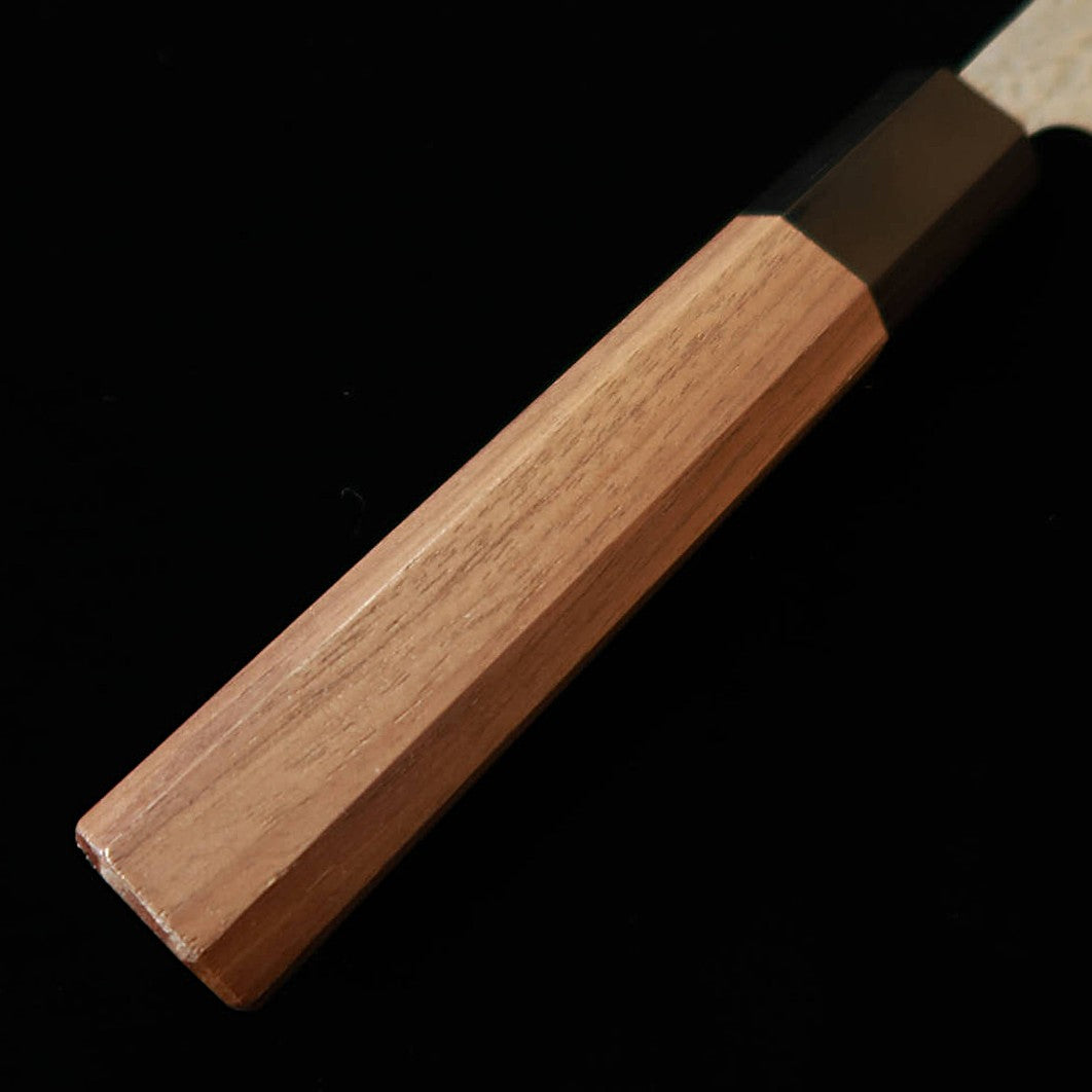 三浦MIURA ペティ AUS10 鎚目 ダマスカス  ウォールナット八角柄（150mm）