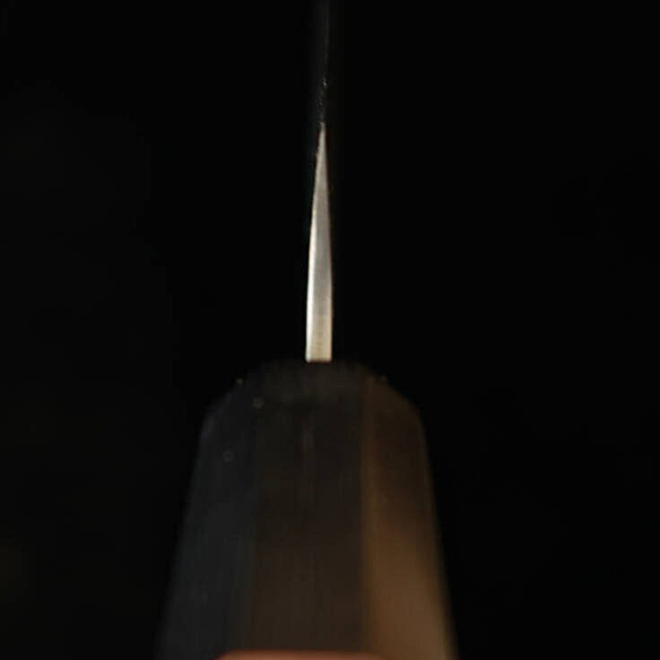 三浦MIURA ペティ AUS10 鎚目 ダマスカス  ウォールナット八角柄（150mm）