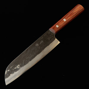 Miwahamono MIWAHAMONO santoku-nakiri hybride Aogami n°1 sandwich inox manche emmanché (165 mm)