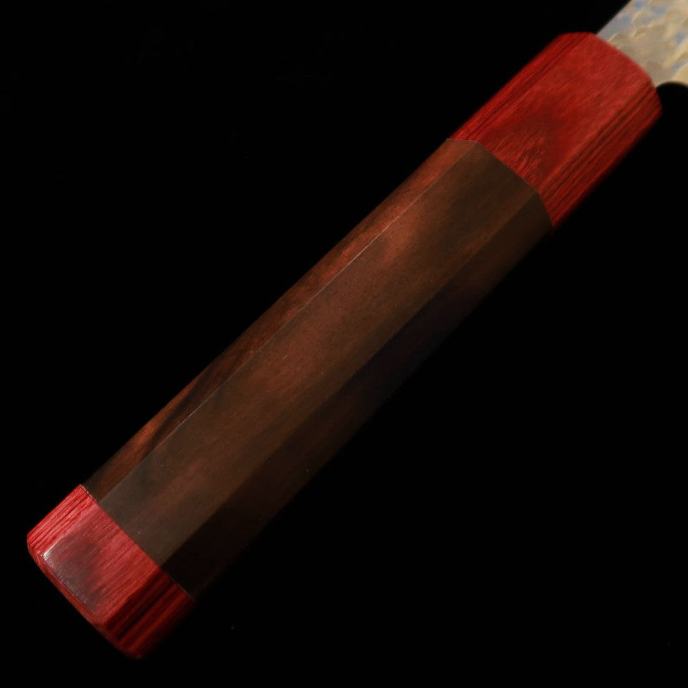 STYLE-K Makoto Kurosaki Petty Kaen Damasco Coreless Martelado Cabo Octogonal em Ébano (135mm)