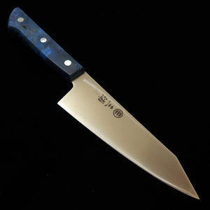 三浦MIURA 切付三徳 ステンレス ブルースタビライズウッドハンドル（160mm）