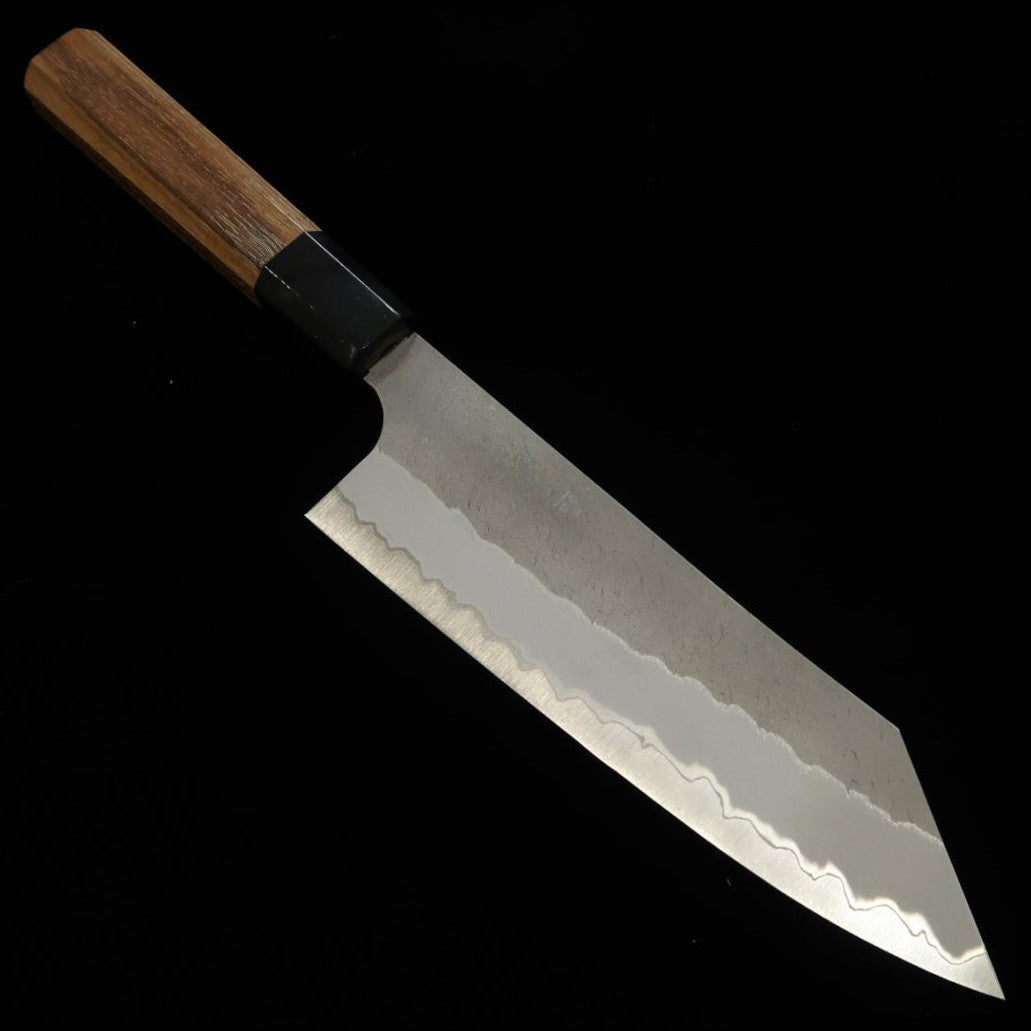 Nigara Aogami Super steel Hammered Bunka Teak Handle (180mm)